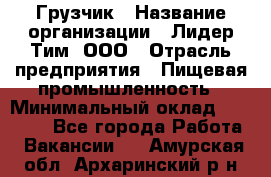 Грузчик › Название организации ­ Лидер Тим, ООО › Отрасль предприятия ­ Пищевая промышленность › Минимальный оклад ­ 20 000 - Все города Работа » Вакансии   . Амурская обл.,Архаринский р-н